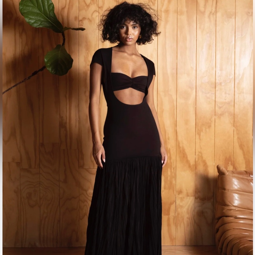 Delfi Collective Nova Dress in Black Sz XS